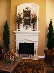 How To Properly Plan For A Fireplace Surround Cast Fire Places You Want A Television Above Your Mantel But Selected Box That Is 50 Tall